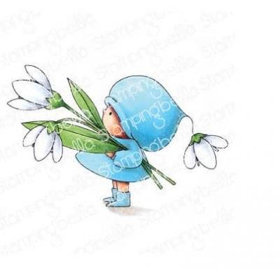 Stamping Bella Cling Stamp - Bundle Girl With A Snowdrop